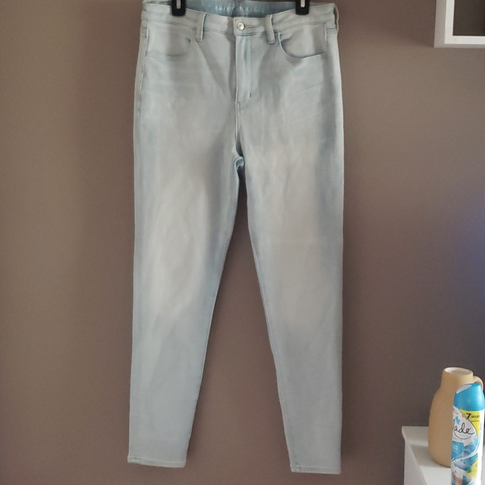 light blue jeans